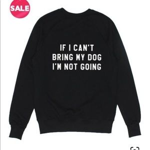 Black crewneck sweater